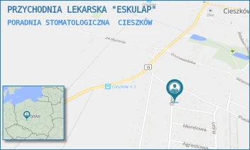 PORADNIA STOMATOLOGICZNA - PRZYCHODNIA LEKARSKA "ESKULAP" - UL. OGRODOWA 1A,  CIESZKÓW