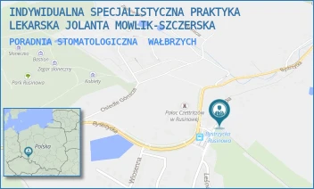 PORADNIA STOMATOLOGICZNA - INDYWIDUALNA SPECJALISTYCZNA PRAKTYKA LEKARSKA JOLANTA MOWLIK-SZCZERSKA - BYSTRZYCKA 2A,  WAŁBRZYCH