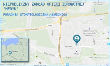 PORADNIA STOMATOLOGICZNA - NIEPUBLICZNY ZAKŁAD OPIEKI ZDROWOTNEJ "MEDYK" - UL. GDYŃSKA 25A,  ŚWIDNICA