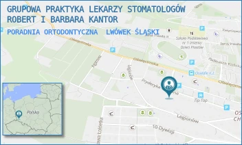 PORADNIA ORTODONTYCZNA - GRUPOWA PRAKTYKA LEKARZY STOMATOLOGÓW ROBERT I BARBARA KANTOR - UL. FRYDERYKA CHOPINA 23B,  LWÓWEK ŚLĄSKI