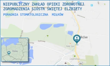PORADNIA STOMATOLOGICZNA - NIEPUBLICZNY ZAKŁAD OPIEKI ZDROWOTNEJ ZGROMADZENIA SIÓSTR ŚWIĘTEJ ELŻBIETY - UL. NOWOWIEJSKA 43,  MIŁKÓW