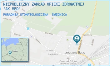 PORADNIA STOMATOLOGICZNA - NIEPUBLICZNY ZAKŁAD OPIEKI ZDROWOTNEJ "AK MED" - UL. WESTERPLATTE 10,  ŚWIDNICA