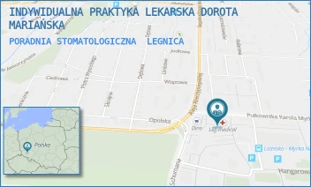 PORADNIA STOMATOLOGICZNA - INDYWIDUALNA PRAKTYKA LEKARSKA DOROTA MARIAŃSKA - UL. PŁK. KAROLA MYRKA 4 B,  LEGNICA
