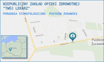 PORADNIA STOMATOLOGICZNA - NIEPUBLICZNY ZAKŁAD OPIEKI ZDROWOTNEJ "TWÓJ LEKARZ" - KOLEJOWA 42,  PUSTKÓW ŻURAWSKI