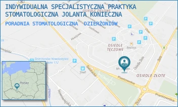 PORADNIA STOMATOLOGICZNA - INDYWIDUALNA SPECJALISTYCZNA PRAKTYKA STOMATOLOGICZNA JOLANTA KONIECZNA - UL. OS, TĘCZOWE 5F,  DZIERŻONIÓW