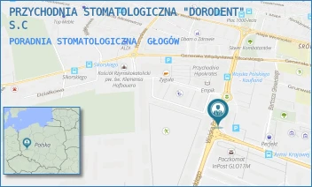 PORADNIA STOMATOLOGICZNA - PRZYCHODNIA STOMATOLOGICZNA "DORODENT" S.C - WOJSKA POLSKIEGO 9,  GŁOGÓW