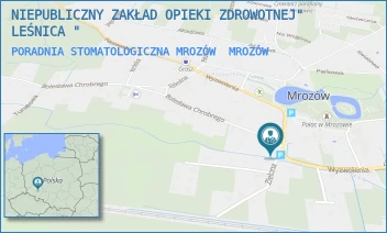 PORADNIA STOMATOLOGICZNA MROZÓW - NIEPUBLICZNY ZAKŁAD OPIEKI ZDROWOTNEJ" LEŚNICA " - UL. WYZWOLENIA 20,  MROZÓW