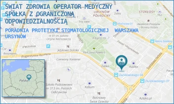 PORADNIA PROTETYKI STOMATOLOGICZNEJ - ŚWIAT ZDROWIA OPERATOR MEDYCZNY SP. Z O.O - EUGENIUSZA ROMERA 4,  WARSZAWA URSYNÓW
