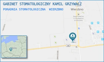 PORADNIA STOMATOLOGICZNA - GABINET STOMATOLOGICZNY KAMIL GRZYWACZ - UL. 1A,  WIERZBNO