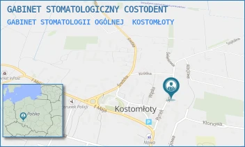 GABINET STOMATOLOGII OGÓLNEJ - GABINET STOMATOLOGICZNY COSTODENT - UL. SZPITALNA 13,  KOSTOMŁOTY