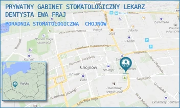 PORADNIA STOMATOLOGICZNA - PRYWATNY GABINET STOMATOLOGICZNY LEKARZ DENTYSTA EWA FRAJ - MIKOŁAJA REJA 13,  CHOJNÓW