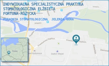 PORADNIA STOMATOLOGICZNA - INDYWIDUALNA SPECJALISTYCZNA PRAKTYKA STOMATOLOGICZNA ELŻBIETA FORTUNA-RÓŻYCKA - UL. POWSTAŃCÓW ŚLĄSKICH 6,  JELENIA GÓRA