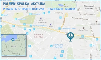 PORADNIA STOMATOLOGICZNA - POLMED SPÓŁKA AKCYJNA - UL. OS. KOPERNIKA 21,  STAROGARD GDAŃSKI