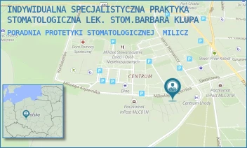 PORADNIA PROTETYKI STOMATOLOGICZNEJ - INDYWIDUALNA SPECJALISTYCZNA PRAKTYKA STOMATOLOGICZNA LEK. STOM.BARBARA KLUPA - UL. MIKOŁAJA KOPERNIKA 15,  MILICZ
