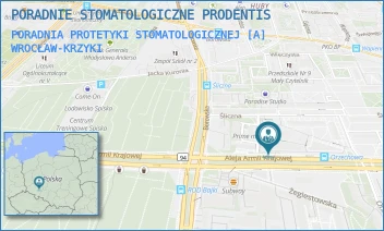 PORADNIA PROTETYKI STOMATOLOGICZNEJ [A] - PORADNIE STOMATOLOGICZNE PRODENTIS - AL. ARMII KRAJOWEJ 4,  WROCŁAW-KRZYKI