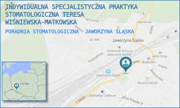 PORADNIA STOMATOLOGICZNA - INDYWIDUALNA SPECJALISTYCZNA PRAKTYKA STOMATOLOGICZNA TERESA WIŚNIEWSKA-MATKOWSKA - 1 MAJA 14B,  JAWORZYNA ŚLĄSKA