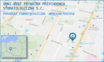 PORADNIA STOMATOLOGICZNA - OMNI-DENT PRYWATNA PRZYCHODNIA STOMATOLOGICZNA S.C. - UL. ŚLĘŻNA 185A/1A,  WROCŁAW-KRZYKI