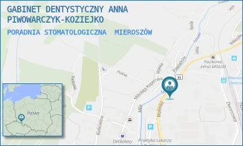 PORADNIA STOMATOLOGICZNA - GABINET DENTYSTYCZNY ANNA PIWOWARCZYK-KOZIEJKO - WOLNOŚCI 3B,  MIEROSZÓW