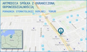 PORADNIA STOMATOLOGII OGÓLNEJ - ARTMEDICA SPÓŁKA Z OGRANICZONĄ ODPOWIEDZIALNOŚCIĄ - SZOSA CHEŁMIŃSKA 166,  TORUŃ