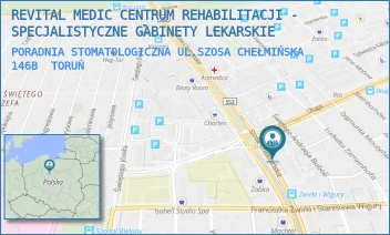 PORADNIA STOMATOLOGICZNA UL.SZOSA CHEŁMIŃSKA 146B - REVITAL MEDIC CENTRUM REHABILITACJI - SPECJALISTYCZNE GABINETY LEKARSKIE - SZOSA CHEŁMIŃSKA 146B,  TORUŃ