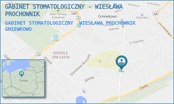 GABINET STOMATOLOGICZNY  WIESŁAWA PROCHOWNIK - GABINET STOMATOLOGICZNY - WIESŁAWA PROCHOWNIK - DWORCOWA 8C,  GNIEWKOWO