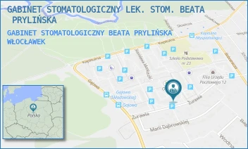 GABINET STOMATOLOGICZNY BEATA PRYLIŃSKA - GABINET STOMATOLOGICZNY LEK. STOM. BEATA  PRYLIŃSKA - NORWIDA 1/2,  WŁOCŁAWEK