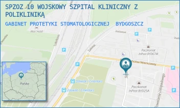 GABINET PROTETYKI STOMATOLOGICZNEJ - SPZOZ 10 WOJSKOWY SZPITAL KLINICZNY Z POLIKLINIKĄ - POWSTAŃCÓW WARSZAWY 5,  BYDGOSZCZ