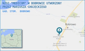 GAB. STOM. - NZOZ "MEDICOM" W BOBROWIE UTWORZONY PRZEZ MARIUSZA CHOJECKIEGO - 51,  BOBROWO