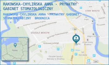 RAKOWSKA-CHYLIŃSKA ANNA -PRYWATNY GABINET STOMATOLOGICZNY - RAKOWSKA-CHYLIŃSKA ANNA - PRYWATNY GABINET STOMATOLOGICZNY - PIWNA 5,  BRODNICA