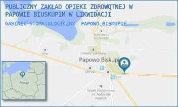 GABINET STOMATOLOGICZNY - PUBLICZNY ZAKŁAD OPIEKI ZDROWOTNEJ W PAPOWIE BIUSKUPIM W LIKWIDACJI - PAPOWO BISKUPIE 25,  PAPOWO BISKUPIE