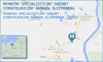 PRYWATNY SPECJALISTYCZNY GABINET STOMATOLOGICZNY BARBARA OLCZYKOWSKA - PRYWATNY SPECJALISTYCZNY GABINET STOMATOLOGICZNY BARBARA OLCZYKOWSKA - ŚW.JANA 3,  PAKOŚĆ