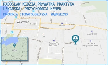 PORADNIA STOMATOLOGICZNA - RADOSŁAW KĘDZIA PRYWATNA PRAKTYKA LEKARSKA; PRZYCHODNIA KEMED - MATEJKI 20C,  WĄBRZEŹNO