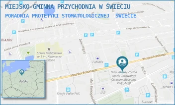 PORADNIA PROTETYKI STOMATOLOGICZNEJ - MIEJSKO-GMINNA PRZYCHODNIA W ŚWIECIU - WOJSKA POLSKIEGO 80,  ŚWIECIE
