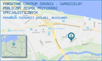 PORADNIA CHIRURGII OGÓLNEJ - POWIATOWE CENTRUM ZDROWIA - SAMODZIELNY PUBLICZNY ZESPÓŁ PRZYCHODNI SPECJALISTYCZNYCH - SZPITALNA 6A,  WŁOCŁAWEK