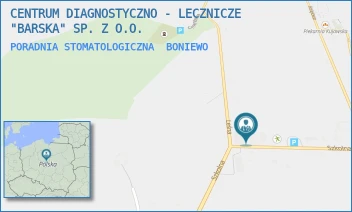PORADNIA STOMATOLOGICZNA - CENTRUM DIAGNOSTYCZNO - LECZNICZE "BARSKA" SP. Z O.O. - SZKOLNA 32A,  BONIEWO