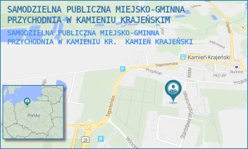 SAMODZIELNA PUBLICZNA MIEJSKO-GMINNA PRZYCHODNIA W KAMIENIU KR. - SAMODZIELNA PUBLICZNA MIEJSKO-GMINNA PRZYCHODNIA W KAMIENIU KRAJEŃSKIM - WYSPIAŃSKIEGO 2,  KAMIEŃ KRAJEŃSKI