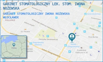 GABINET STOMATOLOGICZNY IWONA NOŻEWSKA - GABINET STOMATOLOGICZNY LEK. STOM. IWONA NOŻEWSKA - KALISKA 83C/-,  WŁOCŁAWEK