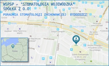 PORADNIA STOMATOLOGII ZACHOWAWCZEJ - WSPSP - "STOMATOLOGIA WOJEWÓDZKA" SPÓŁKA Z O.O. - ZDROWOTNA 6,  BYDGOSZCZ