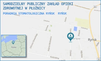 PORADNIA STOMATOLOGICZNA RYŃSK - SAMODZIELNY PUBLICZNY ZAKŁAD OPIEKI ZDROWOTNEJ W PŁUŻNICY W LIKWIDACJI - JASZCZURKOWCÓW 2,  RYŃSK