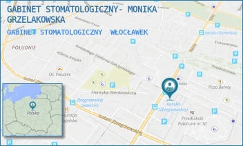 GABINET STOMATOLOGICZNY - GABINET STOMATOLOGICZNY- MONIKA GRZELAKOWSKA - KALISKA 83C,  WŁOCŁAWEK