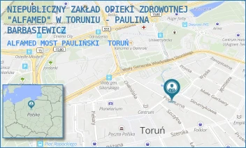 ALFAMED MOST PAULIŃSKI - NIEPUBLICZNY ZAKŁAD OPIEKI ZDROWOTNEJ "ALFAMED" W TORUNIU - PAULINA BARBASIEWICZ - MOST PAULIŃSKI 1,  TORUŃ