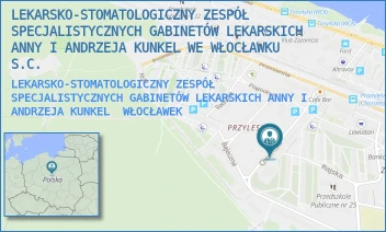 LEKARSKO-STOMATOLOGICZNY ZESPÓŁ SPECJALISTYCZNYCH GABINETÓW LEKARSKICH ANNY I ANDRZEJA KUNKEL - LEKARSKO-STOMATOLOGICZNY ZESPÓŁ SPECJALISTYCZNYCH GABINETÓW LEKARSKICH ANNY I ANDRZEJA KUNKEL WE WŁOCŁAWKU S.C. - CHOCIMSKA 31/-,  WŁOCŁAWEK