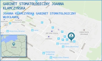 JOANNA KLAMCZYŃSKA GABINET STOMATOLOGICZNY - GABINET STOMATOLOGICZNY JOANNA KLAMCZYŃSKA - BARTNICKA 15A,  WŁOCŁAWEK