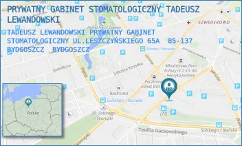 TADEUSZ LEWANDOWSKI PRYWATNY GABINET STOMATOLOGICZNY UL.LESZCZYŃSKIEGO 65A  85-137 BYDGOSZCZ - PRYWATNY GABINET STOMATOLOGICZNY TADEUSZ LEWANDOWSKI - LESZCZYŃSKIEGO 65A,  BYDGOSZCZ