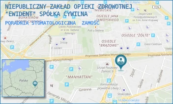 PORADNIA STOMATOLOGICZNA - NIEPUBLICZNY ZAKŁAD OPIEKI ZDROWOTNEJ "EWIDENT" SPÓŁKA CYWILNA - WYSZYŃSKIEGO/52B,  ZAMOŚĆ