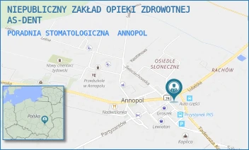 PORADNIA STOMATOLOGICZNA - NIEPUBLICZNY ZAKŁAD OPIEKI ZDROWOTNEJ AS- DENT AGNIESZKA STEFAŃSKA - LUBELSKA 4,  ANNOPOL