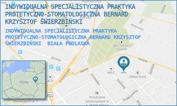 INDYWIDUALNA SPECJALISTYCZNA PRAKTYKA PROTETYCZNO-STOMATOLOGICZNA BERNARD KRZYSZTOF ŚWIERZBIŃSKI - INDYWIDUALNA SPECJALISTYCZNA PRAKTYKA PROTETYCZNO-STOMATOLOGICZNA BERNARD KRZYSZTOF ŚWIERZBIŃSKI - PROSTA 35,  BIAŁA PODLASKA