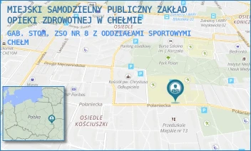 GAB. STOM. ZSO NR 8 Z ODDZIAŁAMI SPORTOWYMI - MIEJSKI SAMODZIELNY PUBLICZNY ZAKŁAD OPIEKI ZDROWOTNEJ W CHEŁMIE - POŁANIECKA 10,  CHEŁM