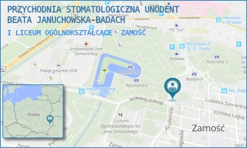 I LICEUM OGÓLNOKSZTAŁCĄCE - PRZYCHODNIA STOMATOLOGICZNA UNODENT BEATA JANUCHOWSKA-BADACH - AKADEMICKA 8,  ZAMOŚĆ