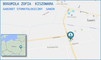 GABINET STOMATOLOGICZNY - BOGUMIŁA ZOFIA  KISZOWARA - CHEŁMSKA 5,  SAWIN